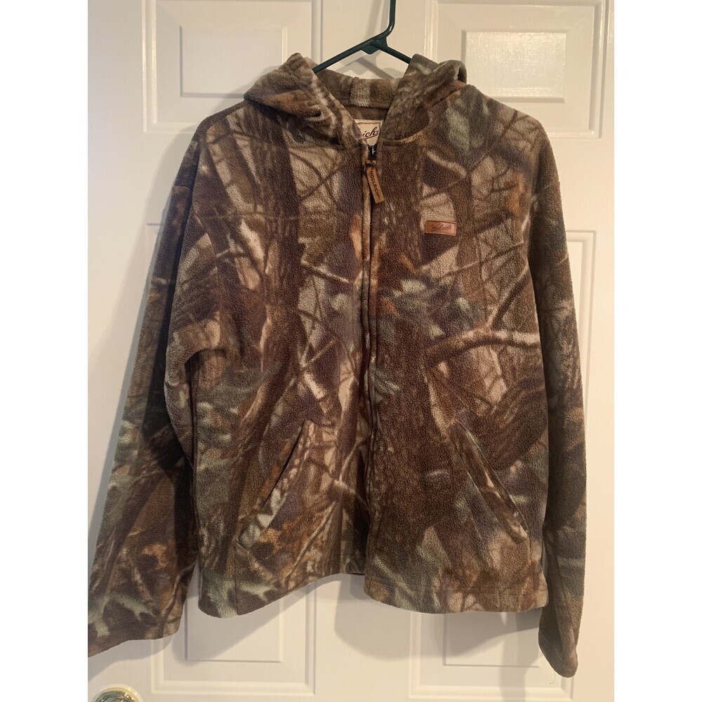 Woolrich Camo Fleece Boy's Jacket Size XL (18/20) Full Zip